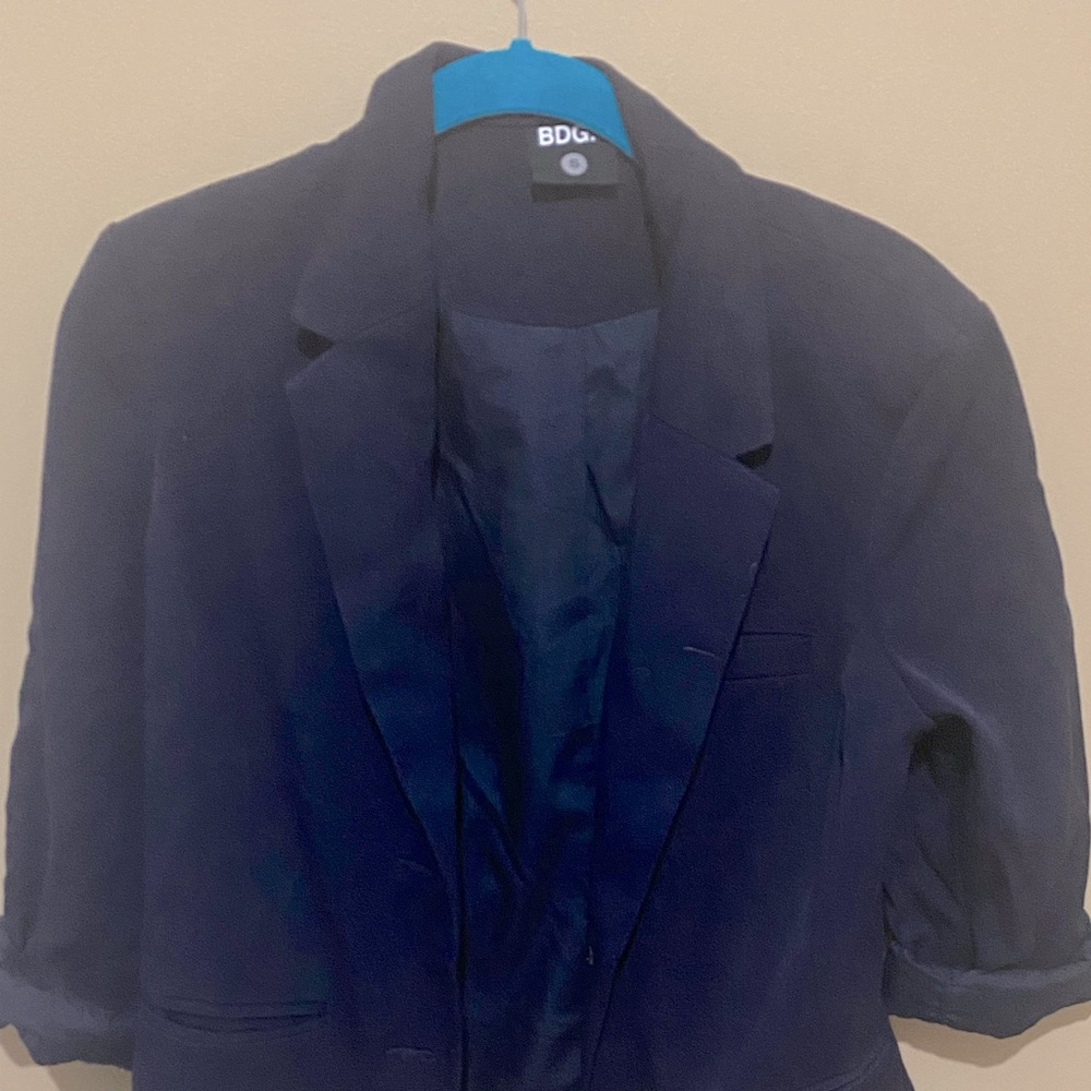 Navy Blue BDG Suit Jacket